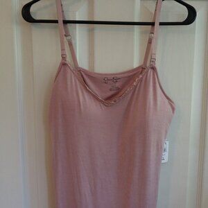 Jessica Simpson Nursing cami top. Sz L light pink/dusty rose
